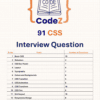 91 CSS Interview Questions & Answers (18 Pages)